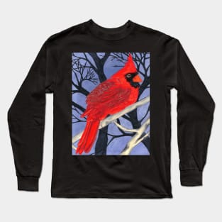 Winter Cardinal Long Sleeve T-Shirt